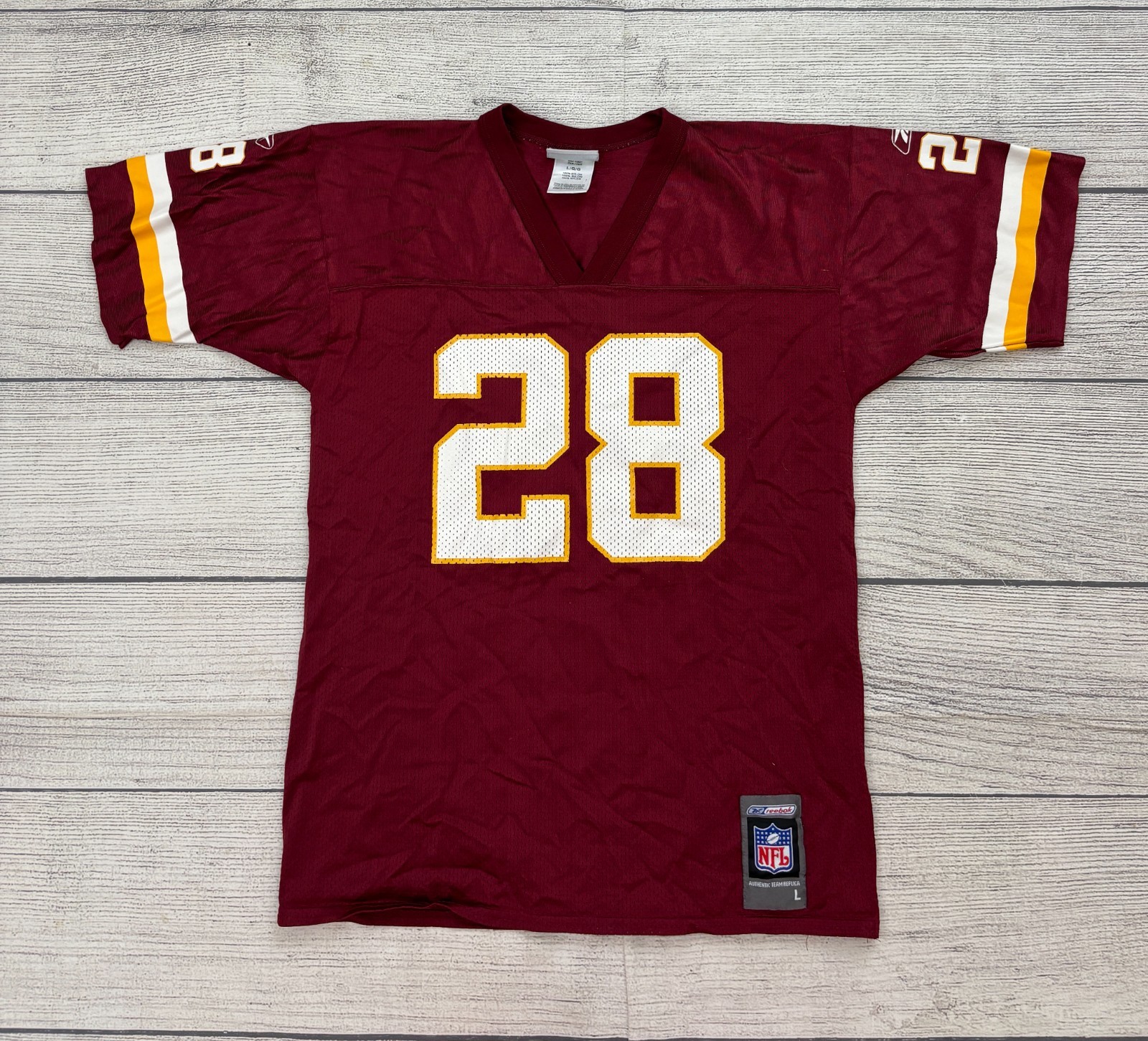 DARRELL GREEN #28 WASHINGTON REDSKINS Youth Sz Large Reebok Home NFL Jersey VTG