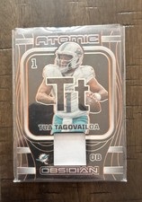 2023 Panini Obsidian -Atomic Materials Tua Tagovailoa Electric Etch Orange /49 