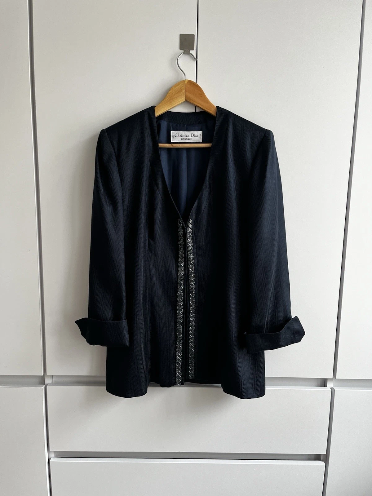 Giacca blazer Christian Dior Boutique Gianfranco Ferré vintage anni 90 impreziosita