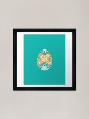 Osterei Geschenk gerahmter Kunstdruck gerahmt Wandbild Poster Leinwanddruck Bild