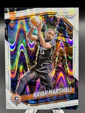 2025 Panini Prizm WNBA #47 Rayah Marshall White Seismic Prizms