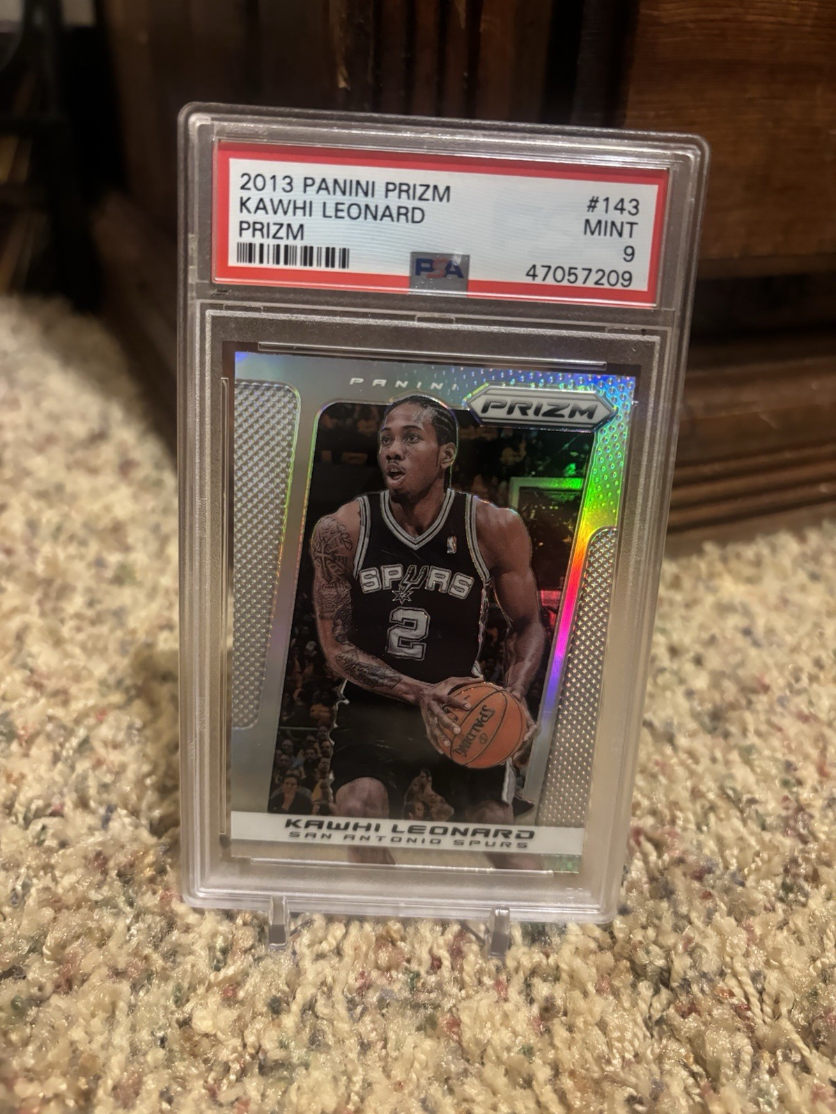 2013-14 Panini Prizm - Kawhi Leonard #143 Silver PSA 9 SPURS SP