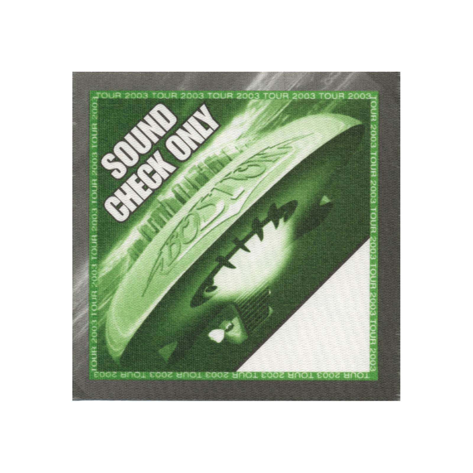 Boston 2003 Corporate America Concert Tour Sound Check Backstage Pass