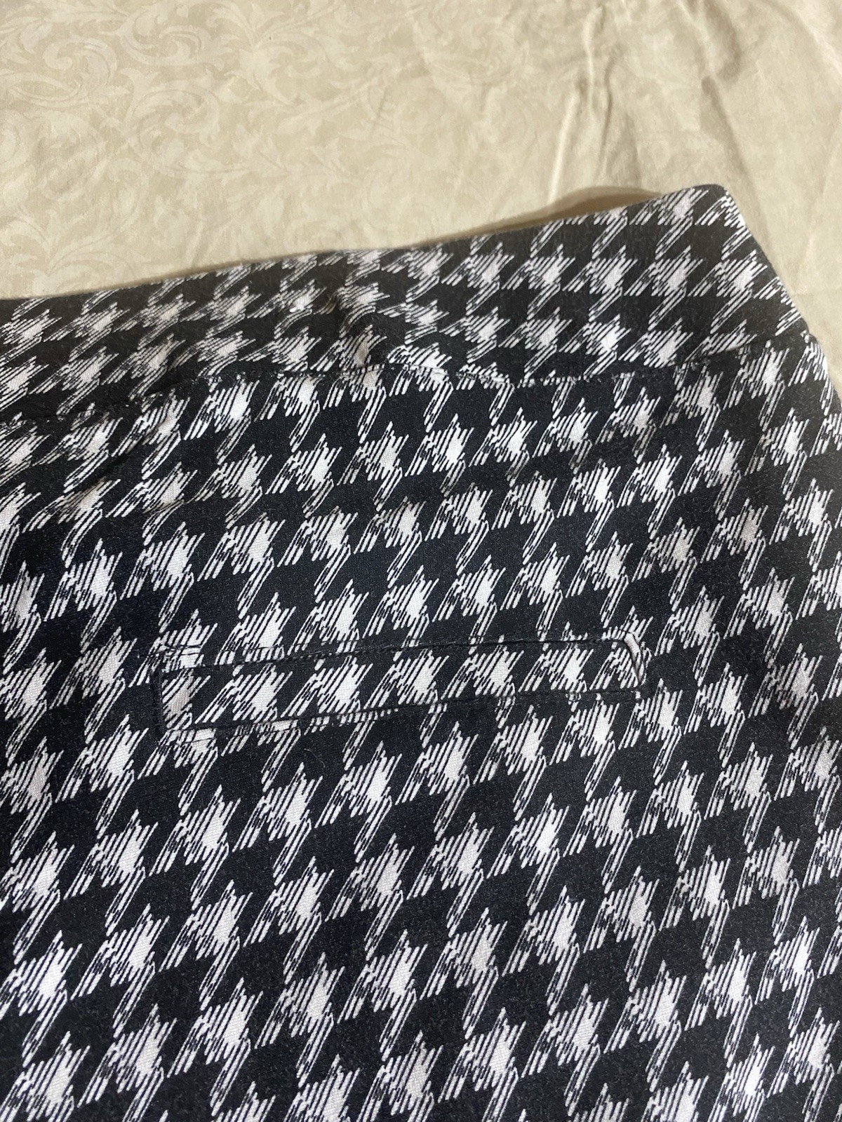 CATO Black White Houndstooth Pattern Leggings Pan… - image 5