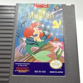 Disneys The Little Mermaid NES Nintendo W/ Sleeve - Cleaned Tested Authentic