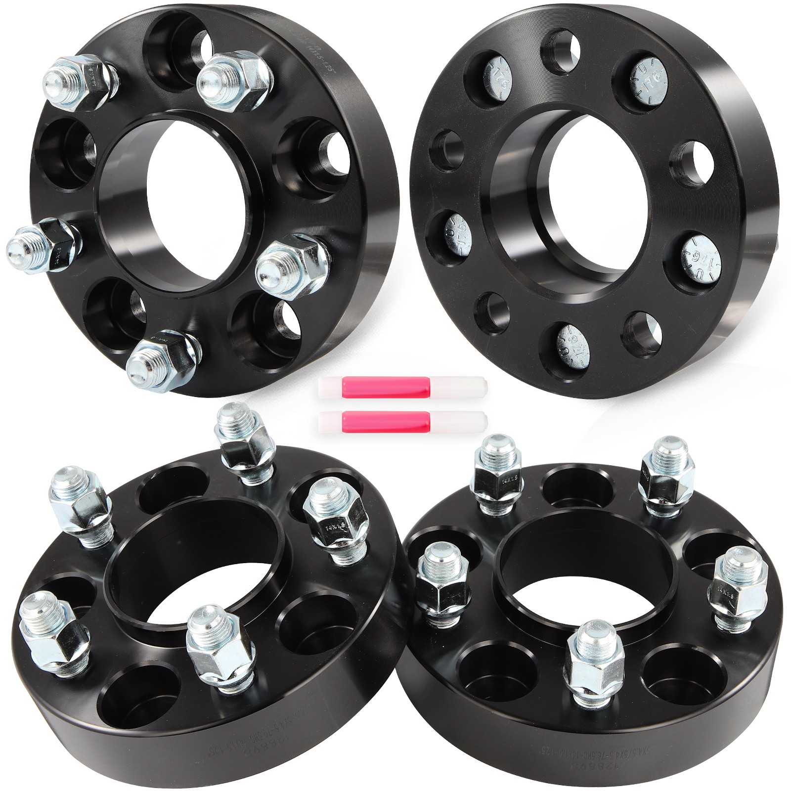 4 Pcs 1.25" 5x4.5 Hub Centric Wheel Spacers 14x1.5 For Ford Explorer 2020-2025