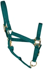 Premium Nylon Horse Halter Adjustable Triple Ply Design with Heavy Duty Brass...