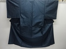 7725724: JAPANESE KIMONO FOR MEN / UNUSED TSUMUGI / WOVEN GEOMETRIC PATTERN