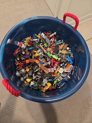 Lot of 50 Hot Wheels + Matchbox Unsearched Diecast Cars Random Assortment