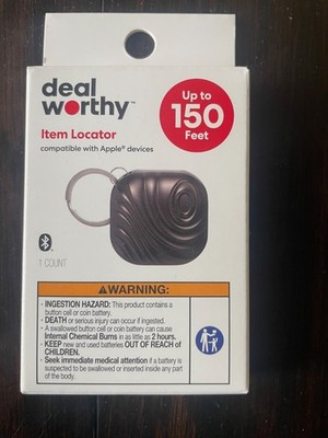 Deal Worthy Item Locator Key Chain BUNDLE OF 4  Apple Find Me  App Connectivity