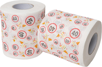 Happy Birthday Klopapier, FüR Den 40. Geburtstag, 2 Rollen, Party Dekoration Und