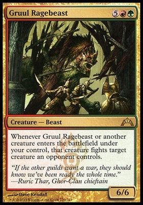 1x Gruul Ragebeast Gatecrash MtG Magic Gold Rare 1 x1 Card Cards | eBay