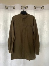 STAMPD Mens Green Long Sleeve button down wit...