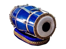 Professional Musical Instrument Dholak Drum Bolt-tuned and Padded with cushion.