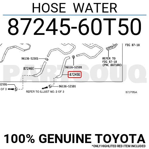 m 9613654801 Genuine Toyota CLAMP OR CLIP(FOR WATER HOSE) 96136