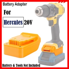 Battery Adapter For Hercules 20V Li-Ion Battery For Dewalt 20V Power Tools US