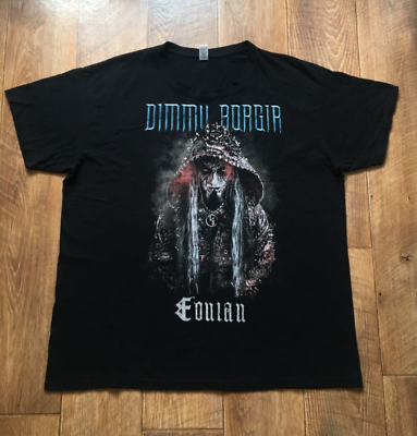 Very Rare Dimmu Borgir Eonian Shagrath Double-Sided T-Shirt Black