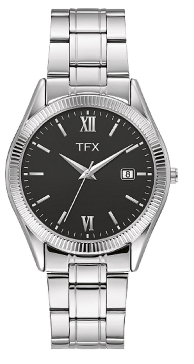 TFX by Bulova Men's Stainless Steel Watch with Black Dial 36B113