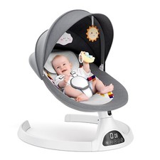 Bluetooth Mecedora Para Bebe Columpio Electrico 5 Velocidades Con Bocina