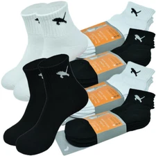 3-12 Pairs Mens Ankle Crew Socks Cat Solid Cotton Cushioned Low Cut Size 9-13