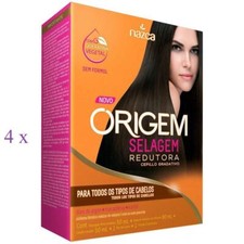 Lot 4 x Origem Sealing Reducing Vegetable Keratin All Hair Types Smoothing Nazca