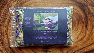  Lucid Dream Sleep Night Tea Loose leaf-Organic-For Insomnia-Calming 1oz. (28g)