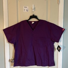 Dickies Purple Scrub Top with Pocket size 2XL