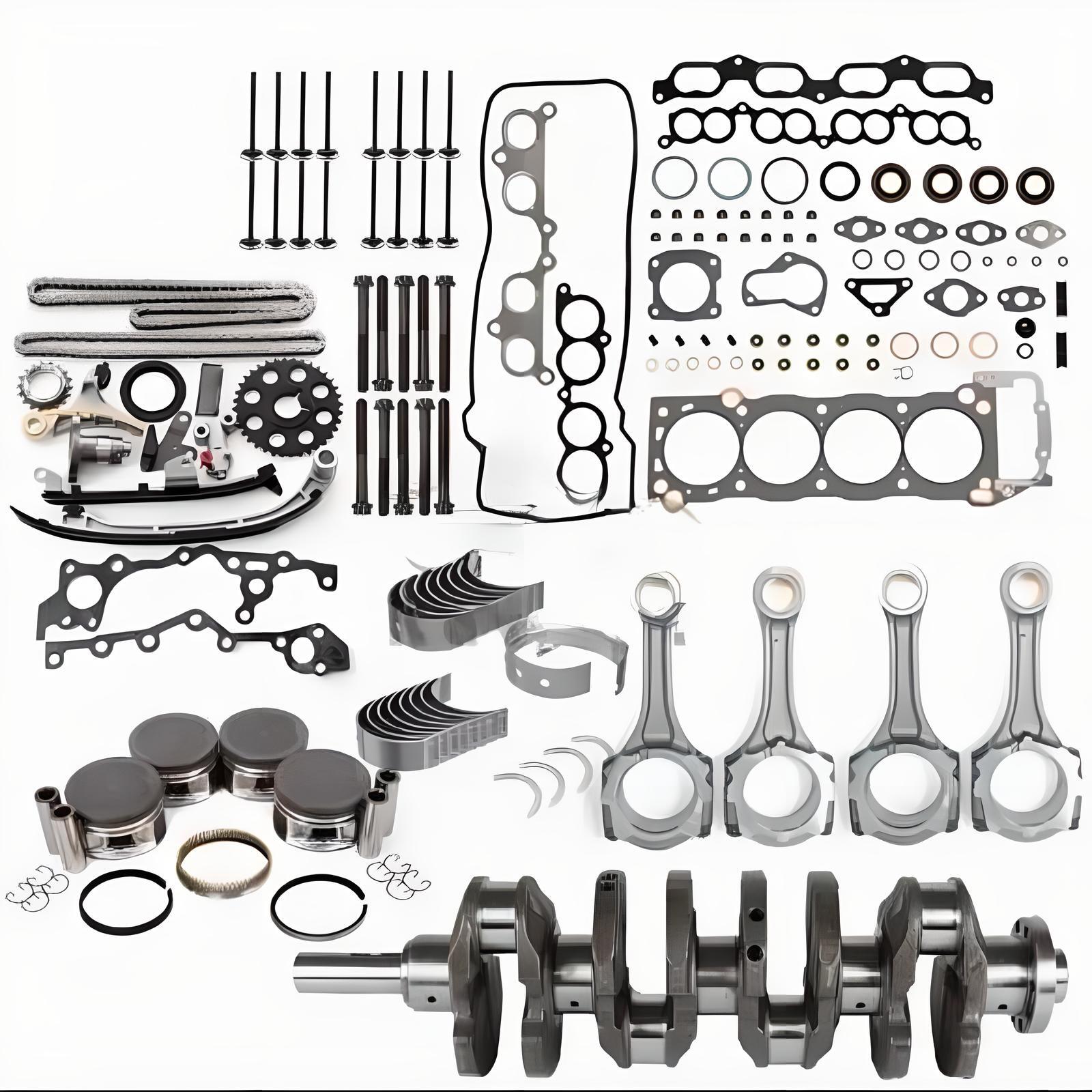 3RZ-FE 2.7L Engine Piston Gasket Timing Kit with Crankshaft Rods for Toyota Tacoma