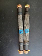 Braided Steel Hose  " x 12"   " MNPT