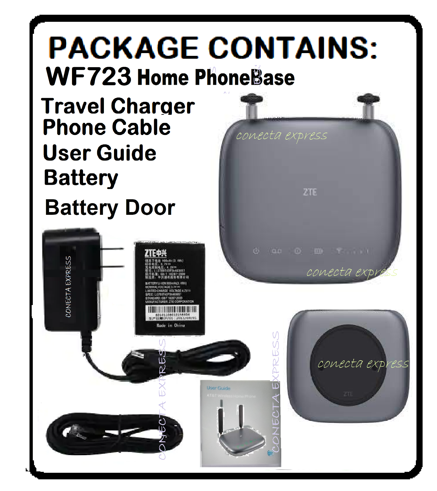 ZTE WF723 Wireless Home Phone Base UNLOCKED TMobile, AT&T, Mint, Tello