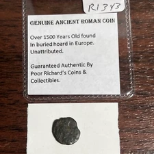 Constantinian Era Ancient Roman AE over 1500 Yrs Old. Weak Details, 10mm. R1343