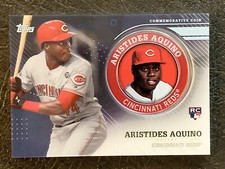 2020 TOPPS SERIES 2 ARISTIDES AQUINO COMMEMORATIVE MEDALLION COIN ROOKIE RELIC