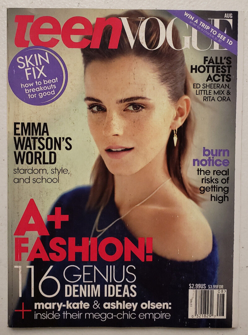 Teen Vogue Magazine August 2013 Emma Watson ~ Mary-Kate & Ashley
