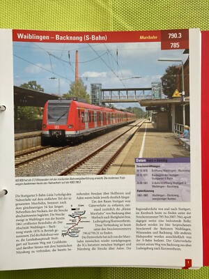 KBS 790.3 Waiblingen - Backnang (S-Bahn) (Murrbahn)- Archiv Eisenbahnstrecken