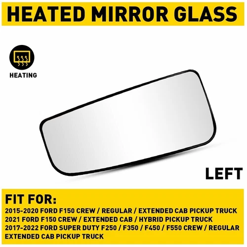 🔥For 2015-2022 F150 F250 F350 F450 TOWING Mirror Glass Lower Heated Driver Side