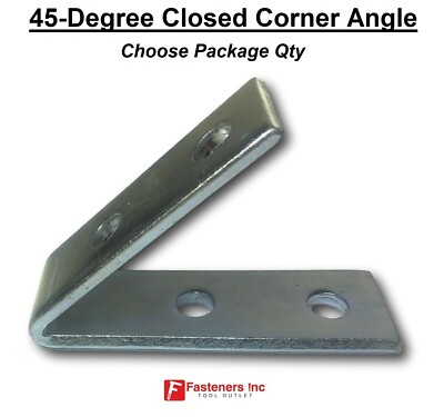 4-Hole 45� Closed Corner Angle Unistrut B-Line Channel P1186 Zinc /EG