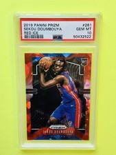 2019-20 Panini Prizm Sekou Doumbouya RED ICE #261 RC Rookie Card PSA 10 Pistons