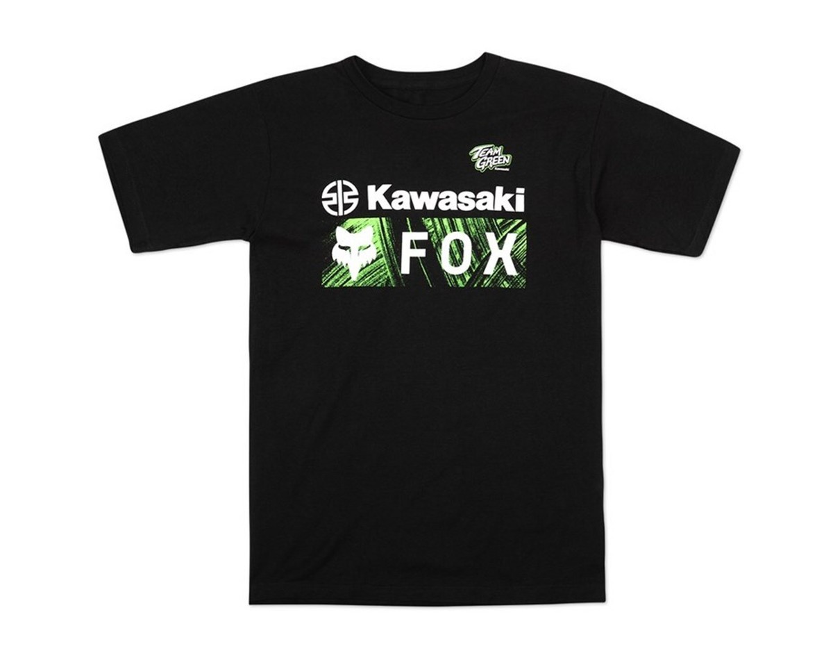 Kawasaki Team Green Fox T-Shirt Black | eBay