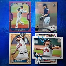 2021 Prizm Ian Anderson Prizm Purple SP #82 Bowman Platinum #3 GQ #226 #239 #27