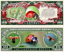 OUR LADY BUG DOLLAR BILL (2 Bills)