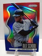 2022 Prizm Baseball Ken Griffey Jr. Red White Blue Prizm Old School