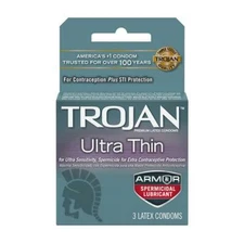 Trojan Ultra Thin Armor (Spermicidal) 3pk