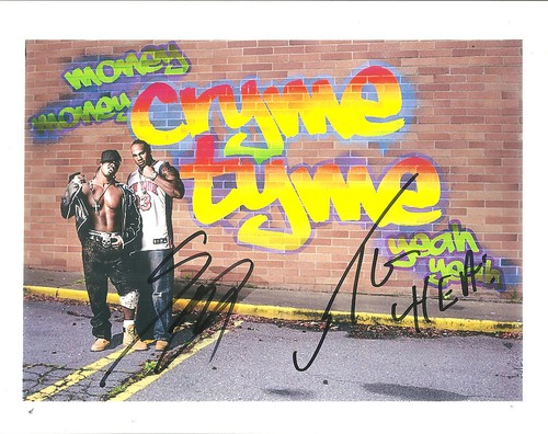 m651  Cryme Tyme signed wrestling  8x10 w/COA