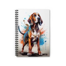 Coonhound Companion Spiral Notebook, Dog Lovers Journal