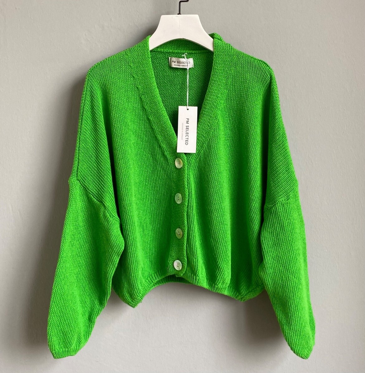 Strickjacke Beige Pink Grün Türkis S M L 36 38 40 Damen V