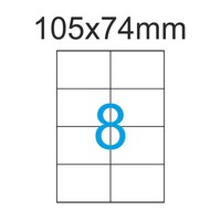 3200 Etiketten 105X74Mm 400 Blatt A4 Aufkleber Weiss 105X74 Luma Vielzweck