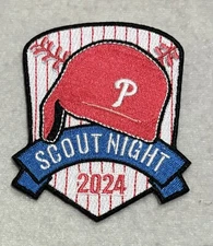 2024 Philadelphia Phillies SGA - Batting Helmet Scout Night Patch BRAND NEW!