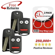 2 Remote Shell Case Flip Replacement No Electronics for Acura 3b (N5F0602A1A)