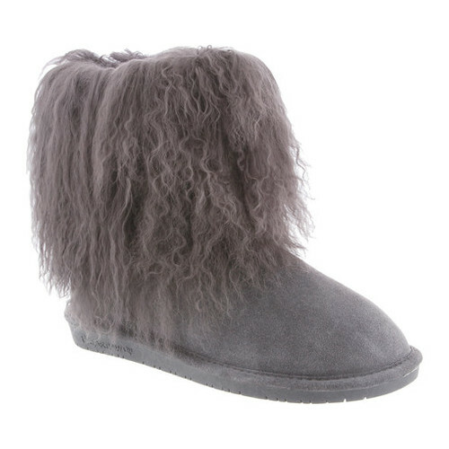 bearpaw boo solids furry boot