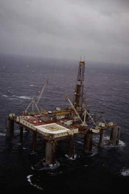 Nordsee Öl Exploration Rig 1968 4x6 FOTO
